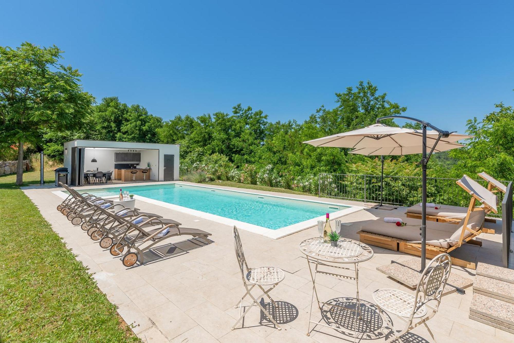 Villas Martincici With Large Pool Grožnjan Zewnętrze zdjęcie